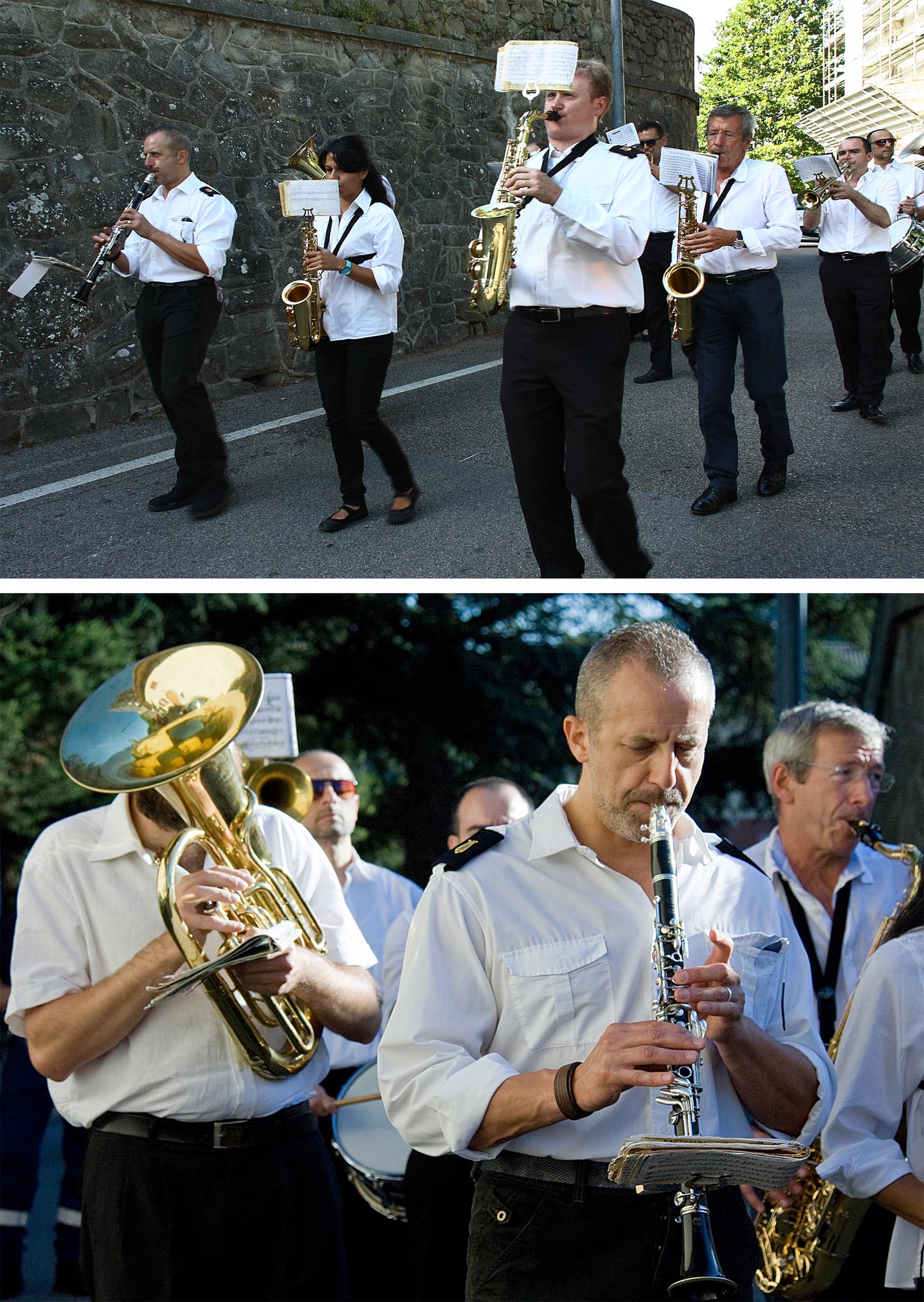0045S cultura toscana04 - Banda musicale, fanfara dei bersaglieri in pensione